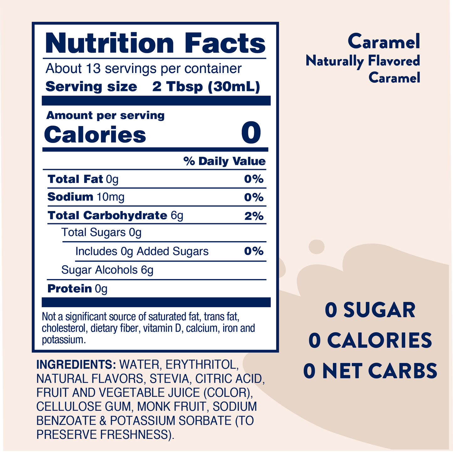 Jordan's Skinny Mixes - Naturally Sweetened Caramel Syrup - 375ml