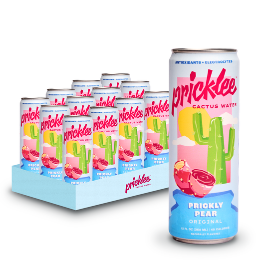 Pricklee Cactus Water - Pricklee Cactus Water - Prickly Pear 12pk of 12 oz cans local pickup only