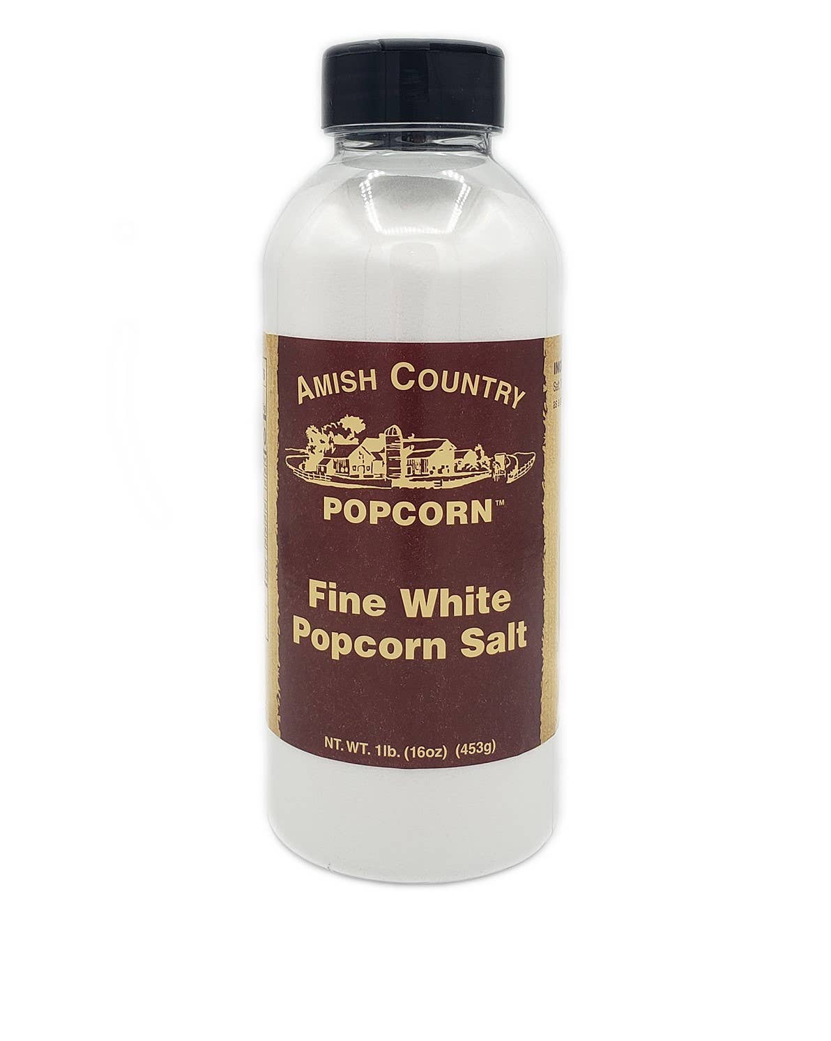 Amish Country Popcorn - 16oz. Bulk Bottle of Fine White Popcorn Salt