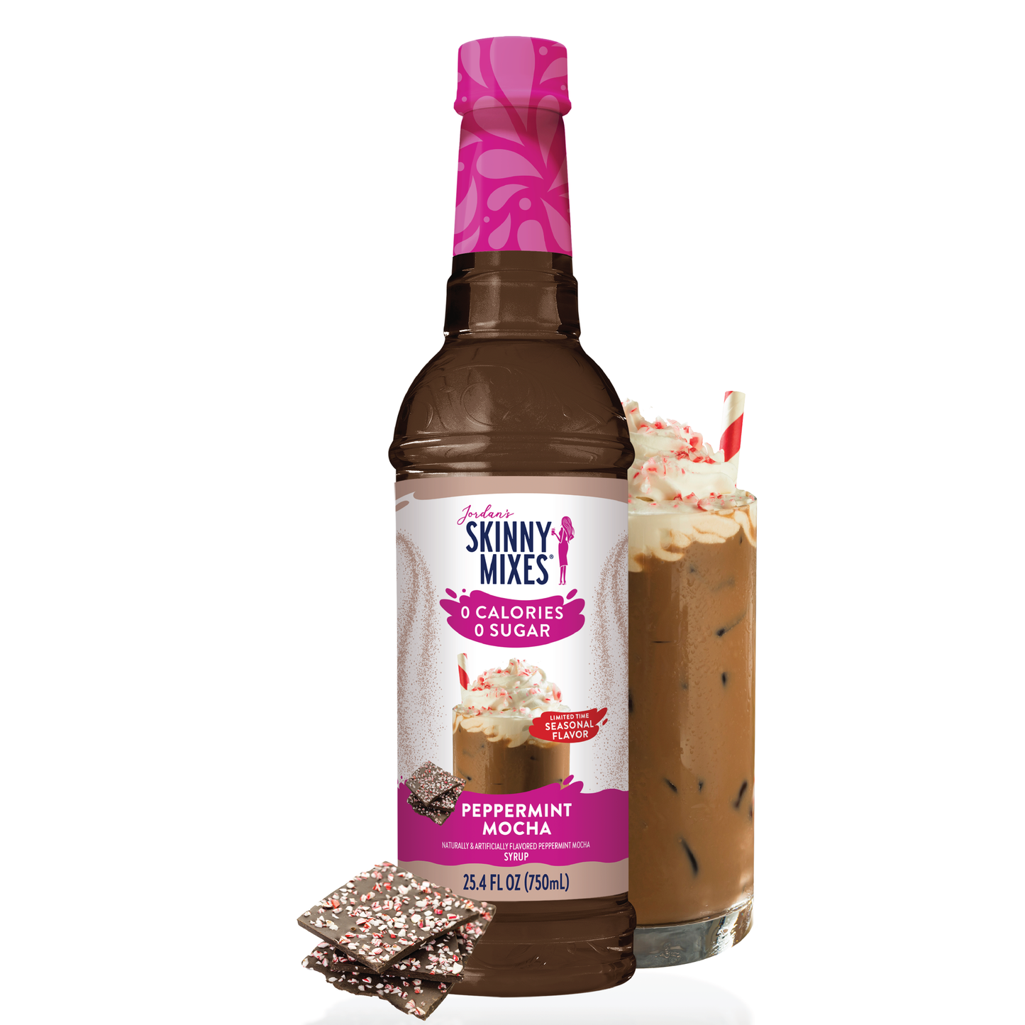 Jordan's Skinny Mixes - Sugar Free Peppermint Mocha Syrup