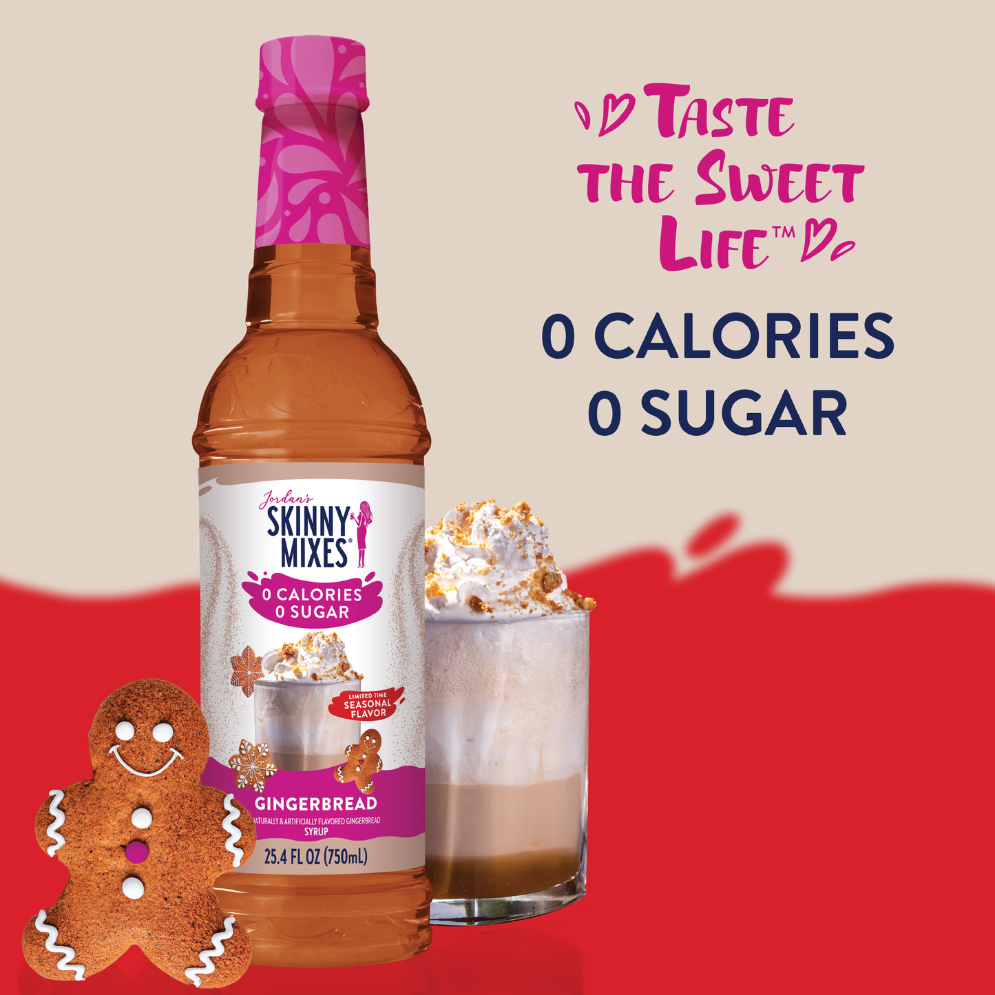 Jordan's Skinny Mixes - Sugar Free Gingerbread Syrup