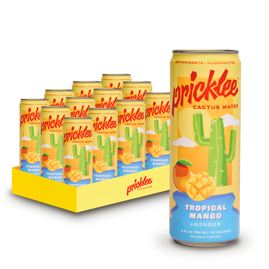 Pricklee Cactus Water - Pricklee Cactus Water - Tropical Mango 12 oz can, 12pk local pickup only