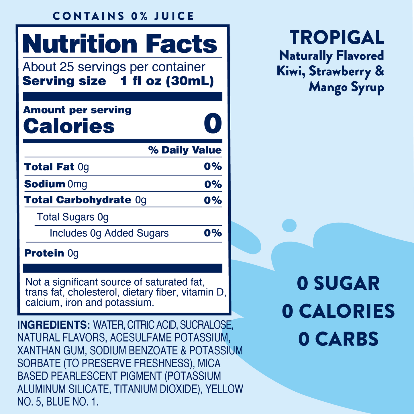 Jordan's Skinny Mixes - Sugar Free Tropigal™ Syrup