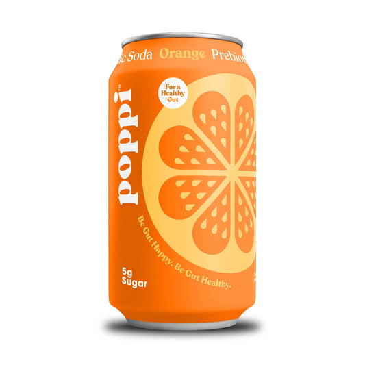 poppi - poppi, Orange, A Healthy Prebiotic Sparkling Soda 12pk local pickup only