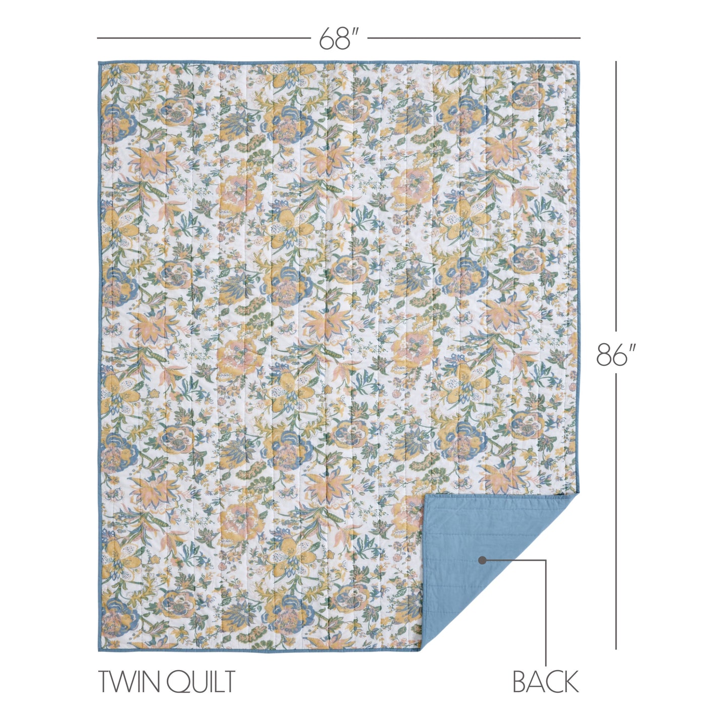 VHC Brands - Wilder Twin Quilt 68Wx86L